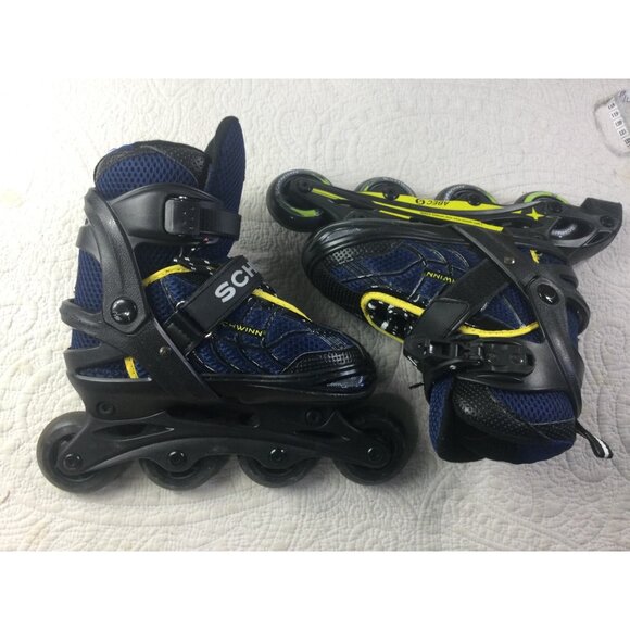 Schwinn ABEC-5 Adjustable Inline Skates Blue w/Black Frame*Kids Size 1-4 - Picture 3 of 8